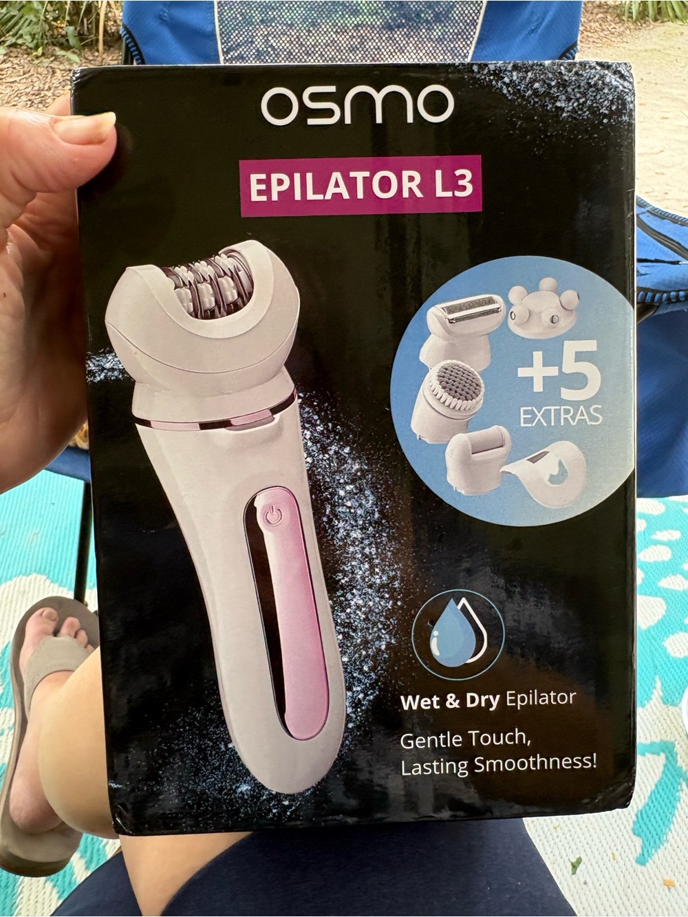 Osmo Epilator L3 EpiLuxe cordless waterproof hair removal massage shaver